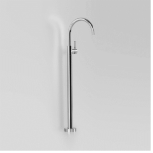 Astra Walker - Assemble Knurled Icon + Lever - A68.08.V5.KN.00 - Freestanding Bath Mixer with Knurled Handle, 242mm Swivel Spout - Chrome