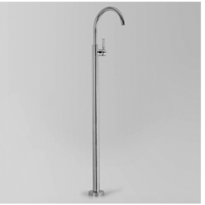 Astra Walker - Assemble Knurled Icon + Lever - A68.08.V6.KN - Floor Mounted Basin Mixer with 242mm Swivel Spout - Chrome
