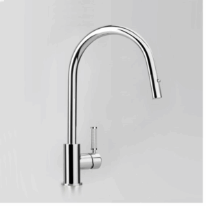 Astra Walker - Assemble Knurled Icon + Lever - A68.08.V8.KN - Sink Mixer with Pull Out Spray & Swivel Spout - Chrome