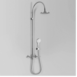Astra Walker - Assemble Knurled Icon + Lever - A68.25.V2.KN - Shower Set & Multi-Functional Hand Shower - Chrome