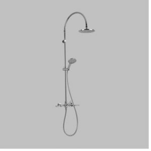 Astra Walker - Assemble Knurled Icon + Lever - A68.25.V4.KN - Shower Set & Multi-Function Hand Shower - Chrome