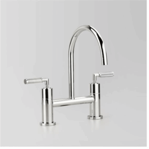 Astra Walker - Assemble Knurled Icon + Lever - A68.31.KN - Sink Set with 206mm Swivel Spout - Chrome