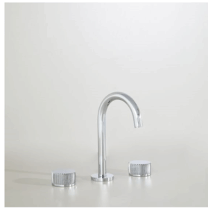 Astra Walker - Assemble Dial - A81.00.69.V6 - Basin Set with Reeded Handles & 110mm Swivel Spout - Chrome