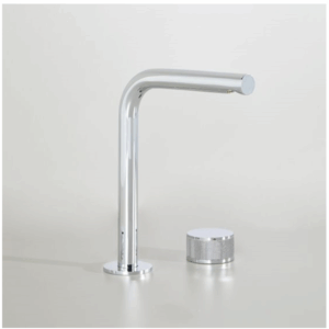 Astra Walker - Assemble -  A81.00.V6.H.V5 - Basin Set with Knurled Progressive Mixer & 155mm Swivel Spout - Chrome