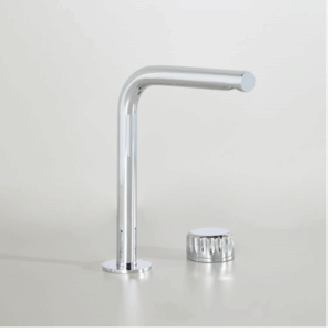 Astra Walker - Assemble  - A81.00.V6.H.V7 - Basin Set with Fluted Progressive Mixer & 155mm Swivel Spout - Chrome