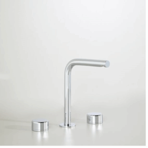 Astra Walker - Assemble Dial -  A81.00.V8 - Basin Set with Round Dial Handles & 155mm Swivel Spout - Chrome