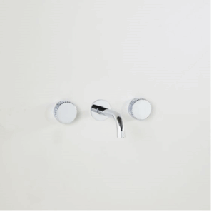 Astra Walker - Assemble Dial - A81.06.V6 - Wall Set with Reeded Handles, 200mm Spout - Chrome