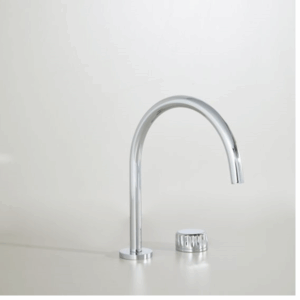 Astra Walker - Assemble Dial - A81.07.V6.69.V7 - Hob Set with Fluted Progressive Mixer & 205mm Swivel Spout - Chrome