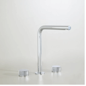 Astra Walker - Assemble Dial - A81.07.V9.V6 - Basin Set with Reeded Handles & 215mm Swivel Spout - Chrome