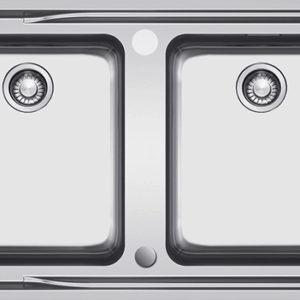 Franke - ANX220 - Aton Double Bowl Sink - Stainless Steel