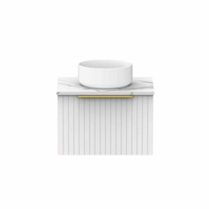 ADP - Ashley - ASHFA0600WHC - Wall Hung Vanity 600mm, Centre - Matte White