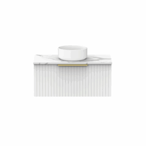 ADP - Ashley - ASHFA0900WHC - Wall Hung Vanity 900mm, Centre - Matte White
