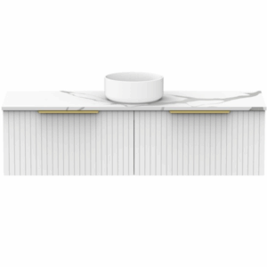 ADP - Ashley - ASHFA1500WHC - Wall Hung Vanity 1500mm, Centre - Matte White