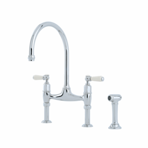 Shaws by Perrin & Rowe - Pendleton - AUSH.4173 - Kitchen Mixer Tap with Spray Rinse - Chrome