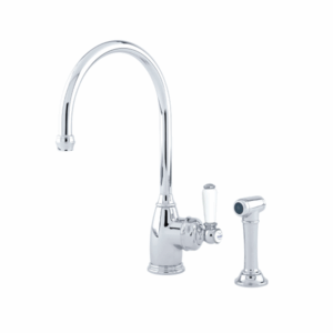 Shaws by Perrin & Rowe - Yarrow - AUSH.4346 - Kitchen Mixer Tap with Spray Rinse - Chrome