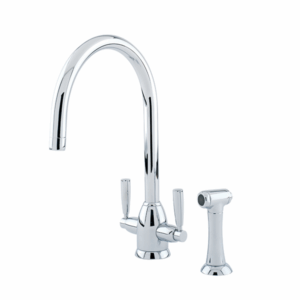 Shaws by Perrin & Rowe - Silverdale - AUSH.4866CP - Kitchen Mixer Tap with Spray Rinse - Chrome