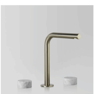 Astra Walker - Assemble - A81.00.V3.01 - Basin Set with Marble Handle - Brushed Platinum