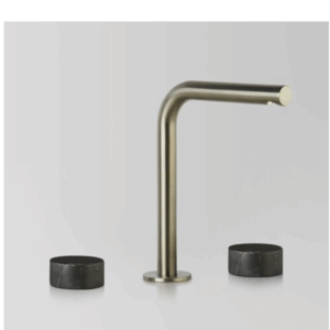 Astra Walker - Assemble - A81.00.V4.01 - Basin Set with Marble Handle - Brushed Platinum