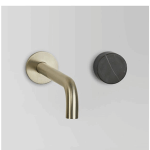 Astra Walker - Assemble - A81.06.48.V4.01 - Wall Set with Mixer & Marble Handle - Brushed Platinum