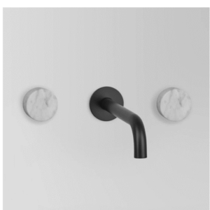 Astra Walker - Assemble - A81.06.V3.02 - Wall Set with Marble Handle - Matt Black