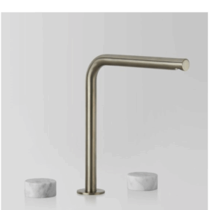 Astra Walker - Assemble - A81.07.V9.V3.01 - Hob Set with Marble Handle - Brushed Platinum