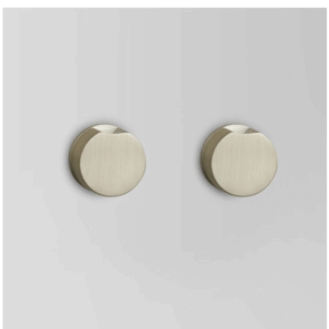 Astra Walker - Assemble - A81.49.01 - Wall Tap Set with Indent Handle - Brushed Platinum