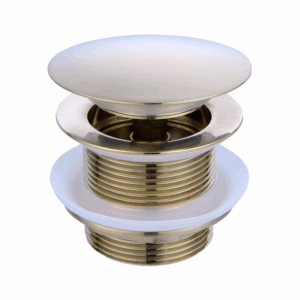 Turner Hastings - Waste Outlets -  BA402PO-BB - 40mm Safety Pull-Out Pop-Up Bath Waste with Short Tail - Brushed Brass
