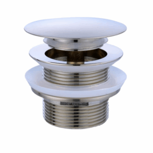 Turner Hastings - Waste Outlets - BA403PO-BN - 40mm Safety Pull-Out Pop-Up Bath Waste with Short Tail - Brushed Nickel