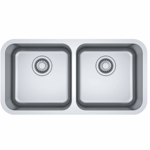 Franke - BCX220-38/38 - Bell Double Bowl Sink - Stainless Steel
