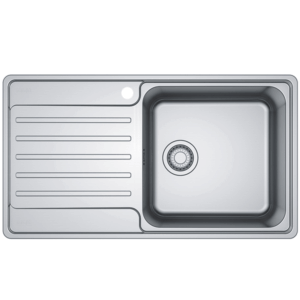 Franke - BCX611RHD - Bell Single Bowl Sink w/ Drainer - Stainless Steel