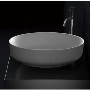 KasKadeStone - Bonn 450 - BONN450 - Round Bench Basin 450 - Matte White