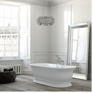Turner Hastings - TitanCast - CA1740TCB - Cambridge 174 TitanCast Freestanding Bath - Satin Silk White