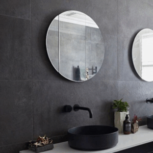 Rifco - Cirque  - CIRB900 - Mirror Cabinet 900mm - Black Matte