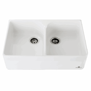 Abey - Chambord Clotaire - CLOTAIRE-2W - Double Bowl Ceramic Basin