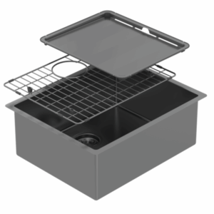 Abey - Piazza - CR500B - Single Bowl Sink - Black Pearl