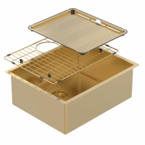 Abey - Piazza - CR500G - Single Bowl Sink - Eureka Gold