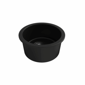 Turner Hastings - Cuisine - CUR47FS-MB - Round 47 Inset / Undermount Fine Fireclay Sink - Matte Black