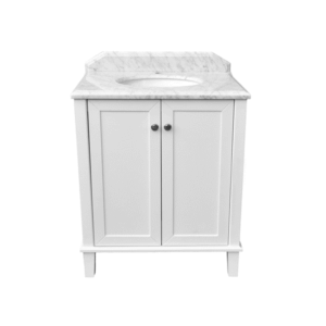 Turner Hastings - Coventry - CO75W - 75 x 55 Satin White Vanity with Under Counter Basin