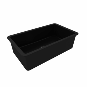 Turner Hastings - Cuisine - CU81FS-MB - 81 x 48 Inset / Undermount Fine Fireclay Sink - Matte Black