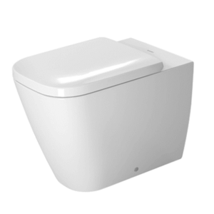Duravit - Happy D.2 - D4100800- Floorstanding Wall Face Pan - Alpine White