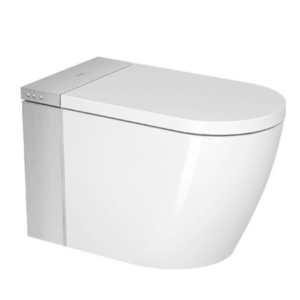 Duravit - SensoWash i PLUS - D810000X - Floor Mounted Pan with Intergrated Flushing System  - White / Stainless Panel