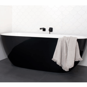 ADP - Day Dream - DAYDBATH1700B - Freestanding Bath 1700mm - Gloss Black & White