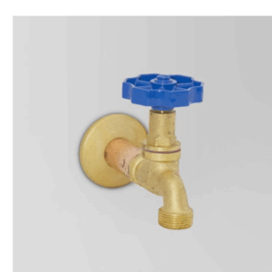 Astra Walker - Eden - A11.15.V1B - Bib Tap with Blue Handle - Natural Copper