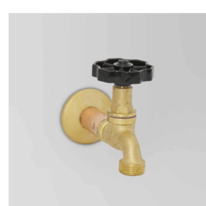 Astra Walker - Eden - A11.15.V2 - Bib Tap with Gloss Black Handle - Natural Copper
