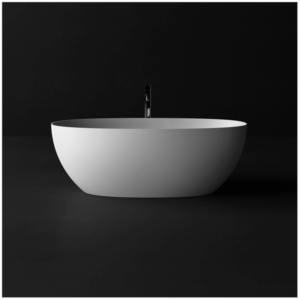 KasKadeStone - Felicity - FELICITY1700MATWHITE - Freestanding Oval Stone Bath 1700 - Matte White
