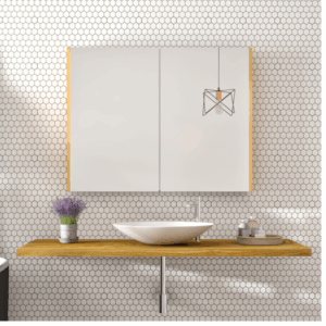 Rifco - Heritage - H750 - Double Door Mirror Cabinet 750mm - Timber
