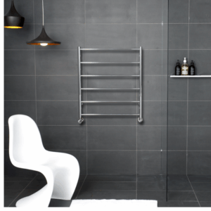 Hydrotherm - HR Series - HR1/400 - HR1 Model Hydronic Heated Towel Rail 400mm - Wall Mounted