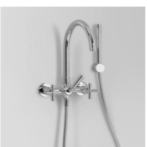 Astra Walker - Icon   - A67.20.00 - Wall Mounted Bath Mixer with Hand Shower - Chrome