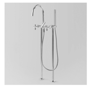Astra Walker - Icon   - A67.22.00 - Floor Mounted Bath Mixer with Hand Shower - Chrome