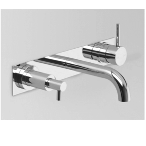 Astra Walker - Icon - A69.05.48.53.V2.00 - Wall Basin Set with In-wall Soap Dispenser - Chrome